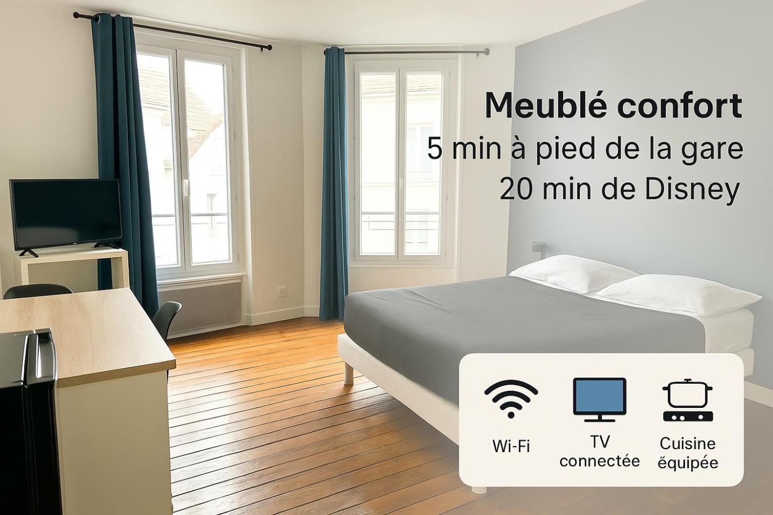 Appartement Maciet 4- Centre Ville Meaux-Gare-Disney Екстер'єр фото